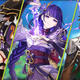 Itto, Raiden Shogun, and Zhongli from HoYoverse's Genshin Impact.